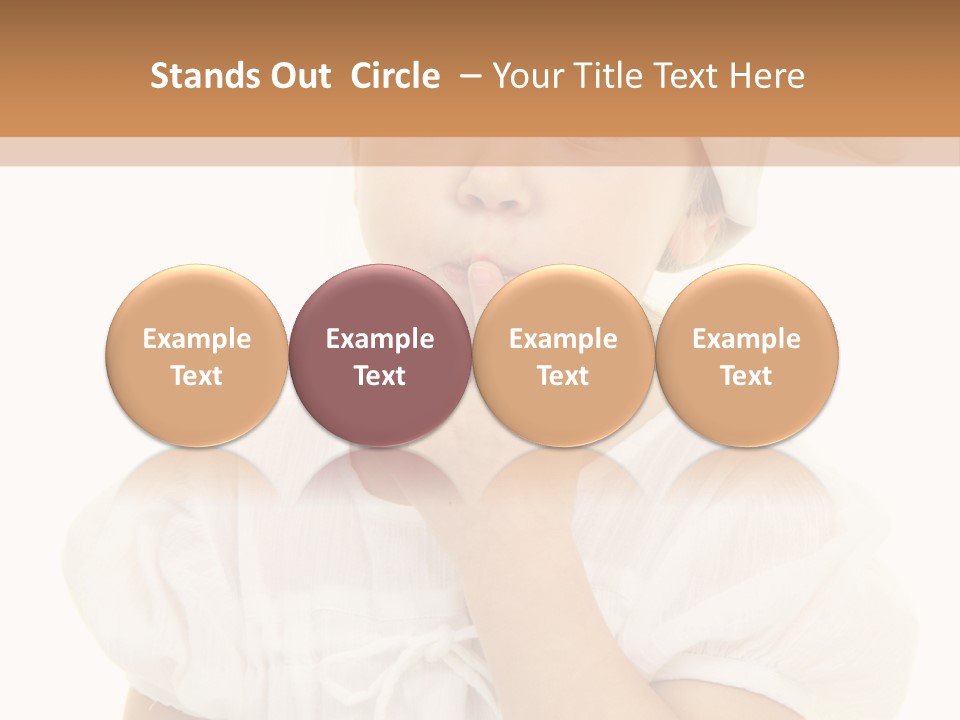 A Little Girl Wearing A Chef's Hat And Holding Her Finger To Her Mouth PowerPoint Template