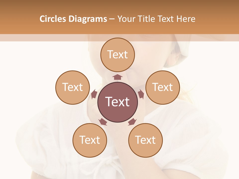 A Little Girl Wearing A Chef's Hat And Holding Her Finger To Her Mouth PowerPoint Template