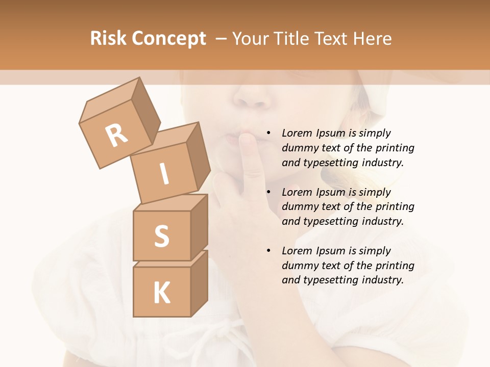 A Little Girl Wearing A Chef's Hat And Holding Her Finger To Her Mouth PowerPoint Template