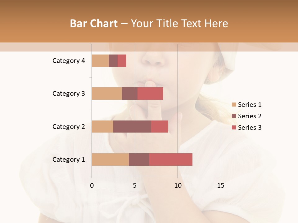 A Little Girl Wearing A Chef's Hat And Holding Her Finger To Her Mouth PowerPoint Template