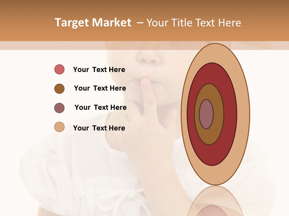 A Little Girl Wearing A Chef's Hat And Holding Her Finger To Her Mouth PowerPoint Template