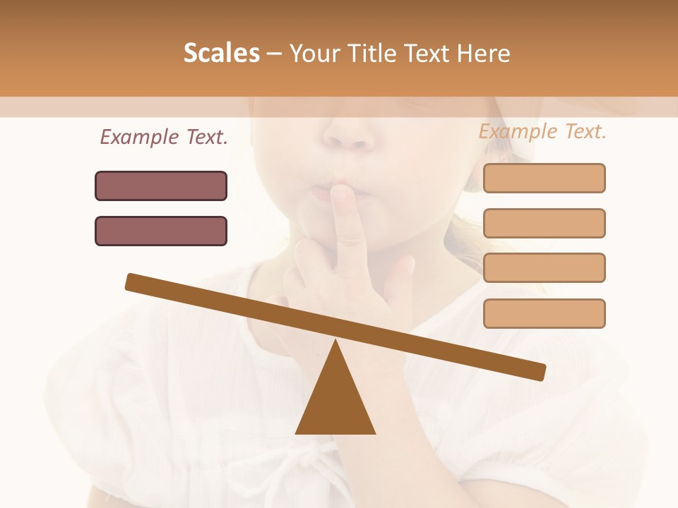 A Little Girl Wearing A Chef's Hat And Holding Her Finger To Her Mouth PowerPoint Template