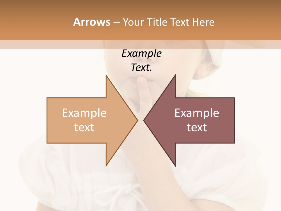 A Little Girl Wearing A Chef's Hat And Holding Her Finger To Her Mouth PowerPoint Template