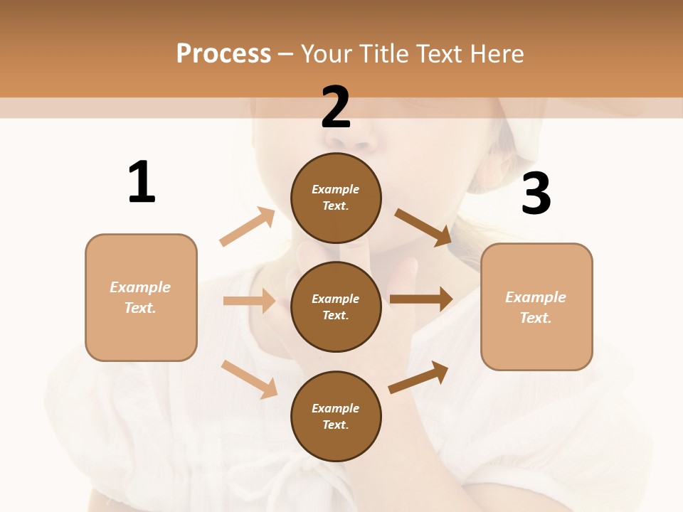 A Little Girl Wearing A Chef's Hat And Holding Her Finger To Her Mouth PowerPoint Template