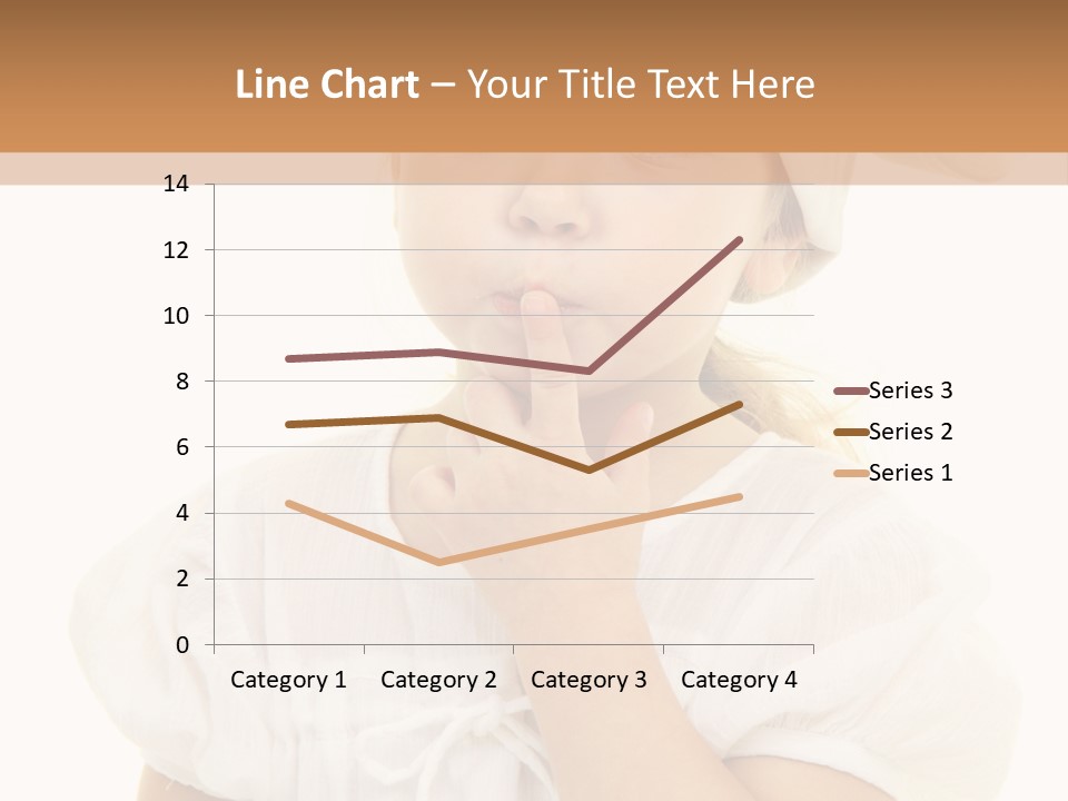 A Little Girl Wearing A Chef's Hat And Holding Her Finger To Her Mouth PowerPoint Template