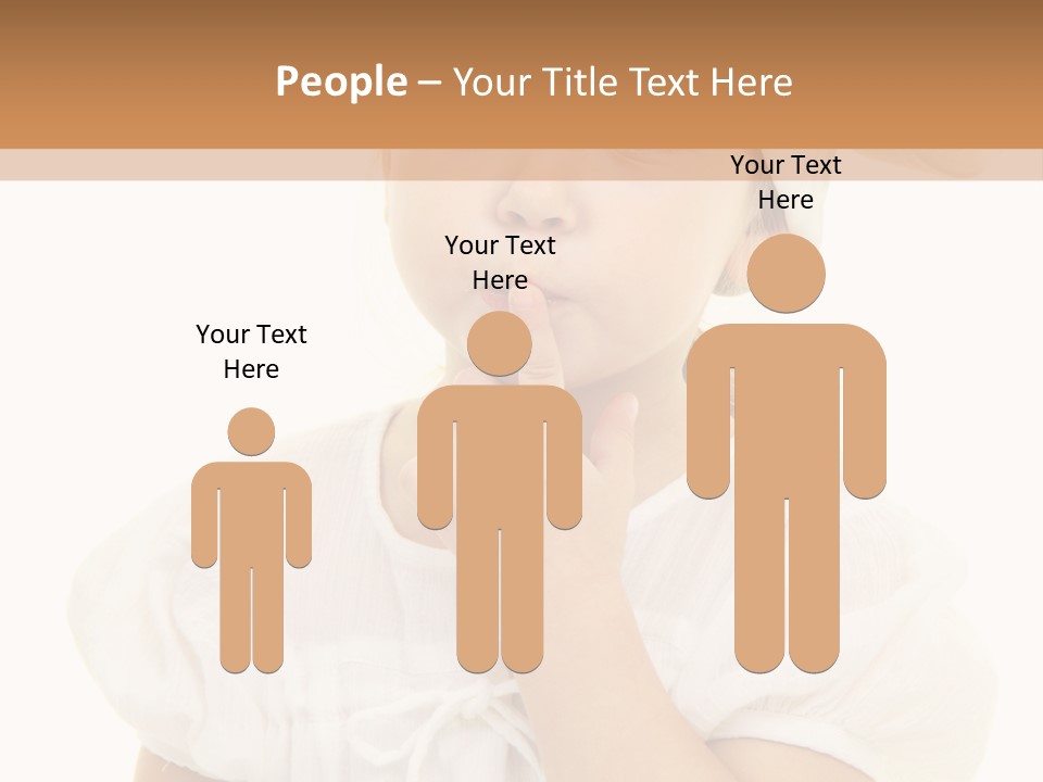 A Little Girl Wearing A Chef's Hat And Holding Her Finger To Her Mouth PowerPoint Template