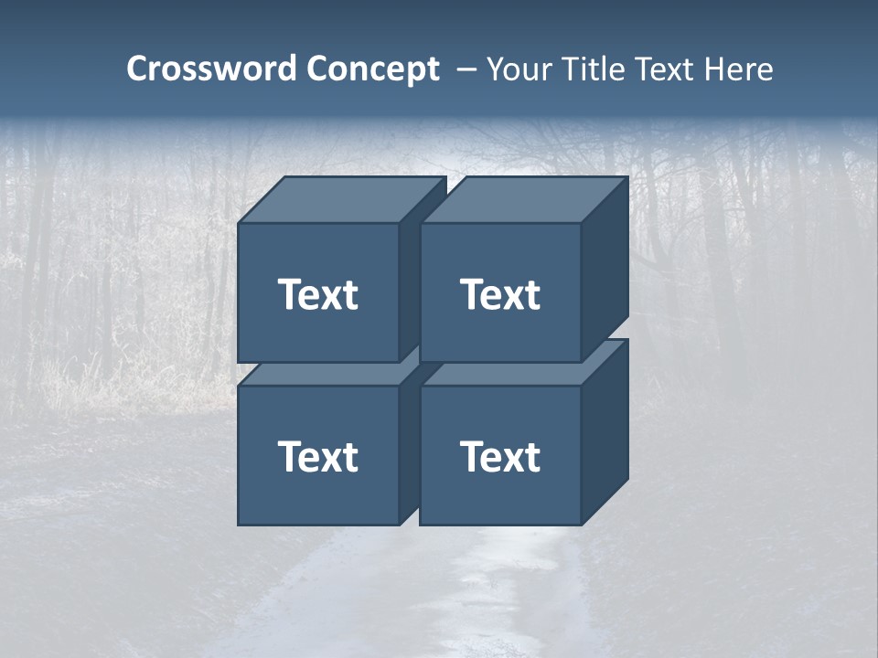 Fall Sprig Scene PowerPoint Template