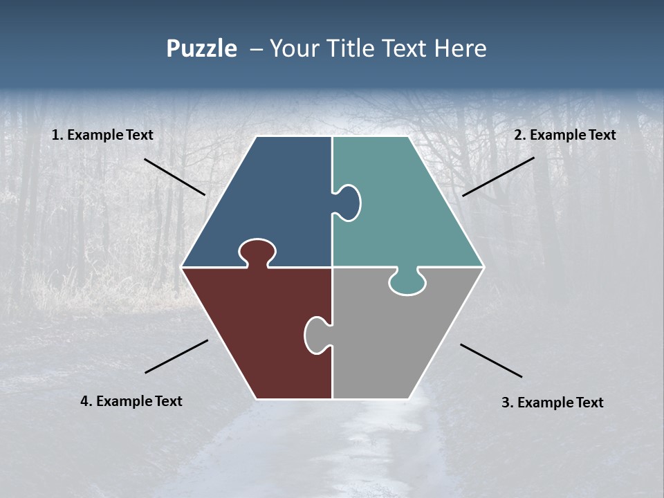 Fall Sprig Scene PowerPoint Template