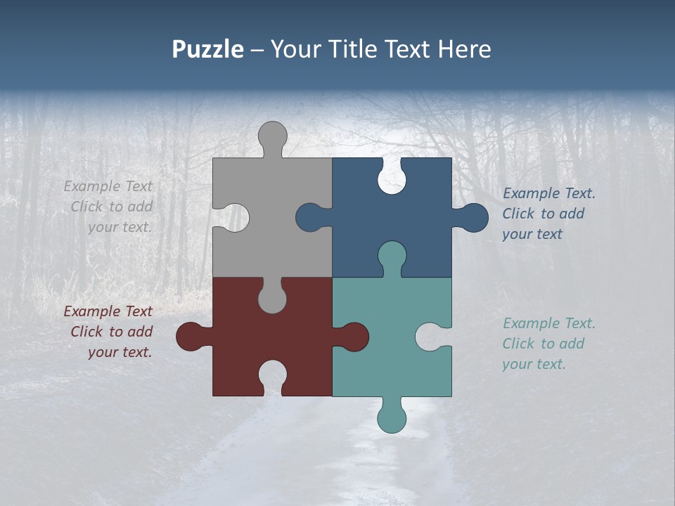 Fall Sprig Scene PowerPoint Template