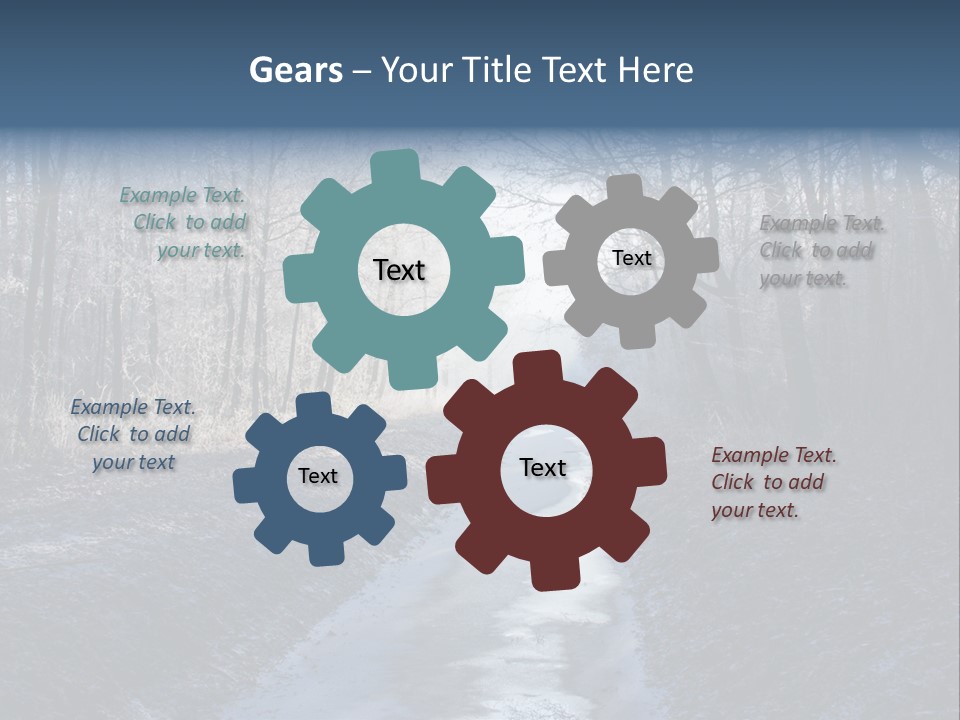 Fall Sprig Scene PowerPoint Template