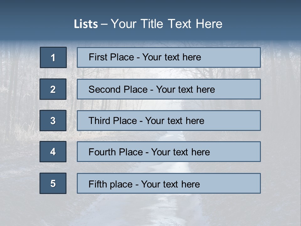 Fall Sprig Scene PowerPoint Template
