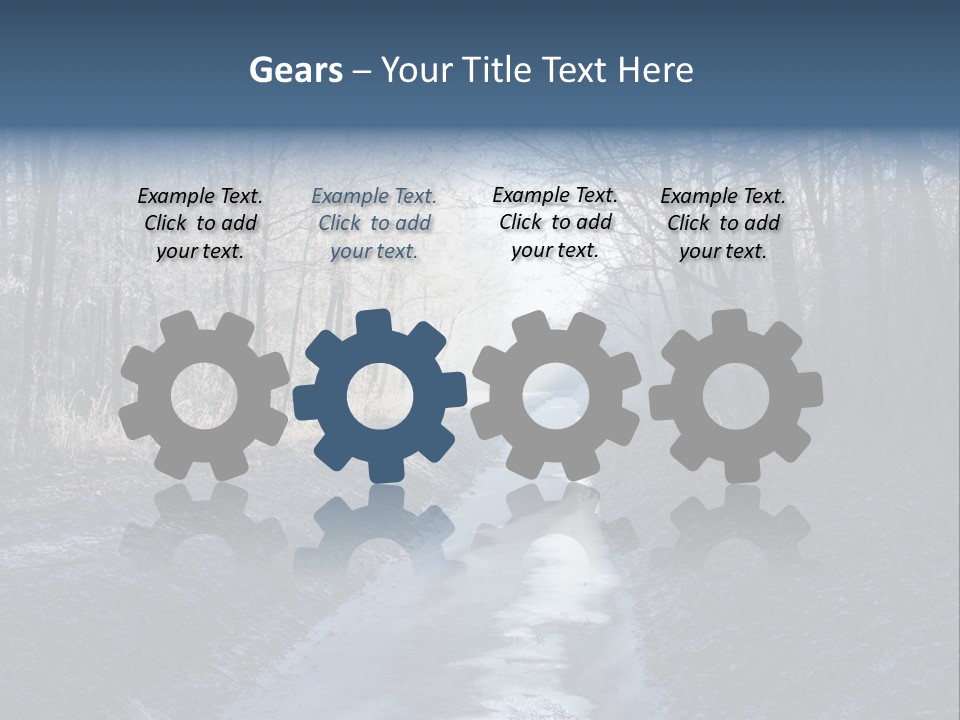 Fall Sprig Scene PowerPoint Template