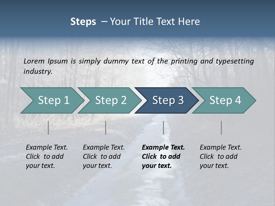 Fall Sprig Scene PowerPoint Template