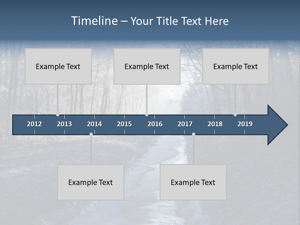Fall Sprig Scene PowerPoint Template