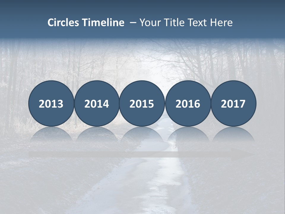 Fall Sprig Scene PowerPoint Template