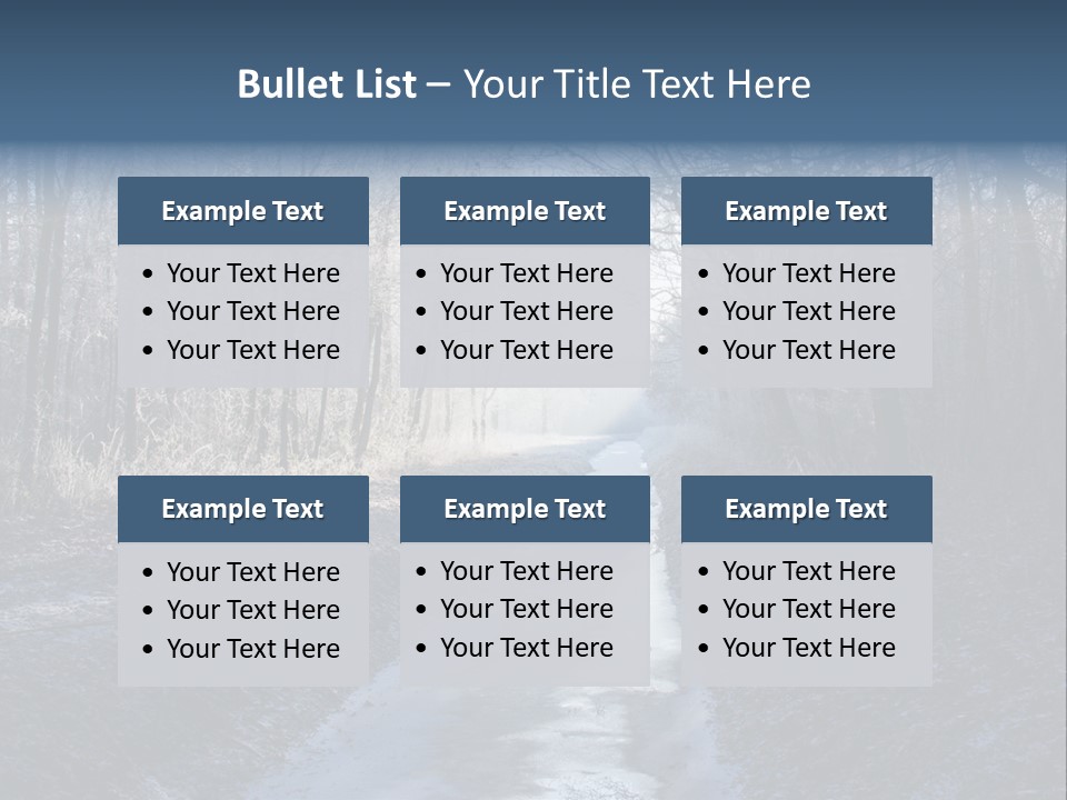 Fall Sprig Scene PowerPoint Template