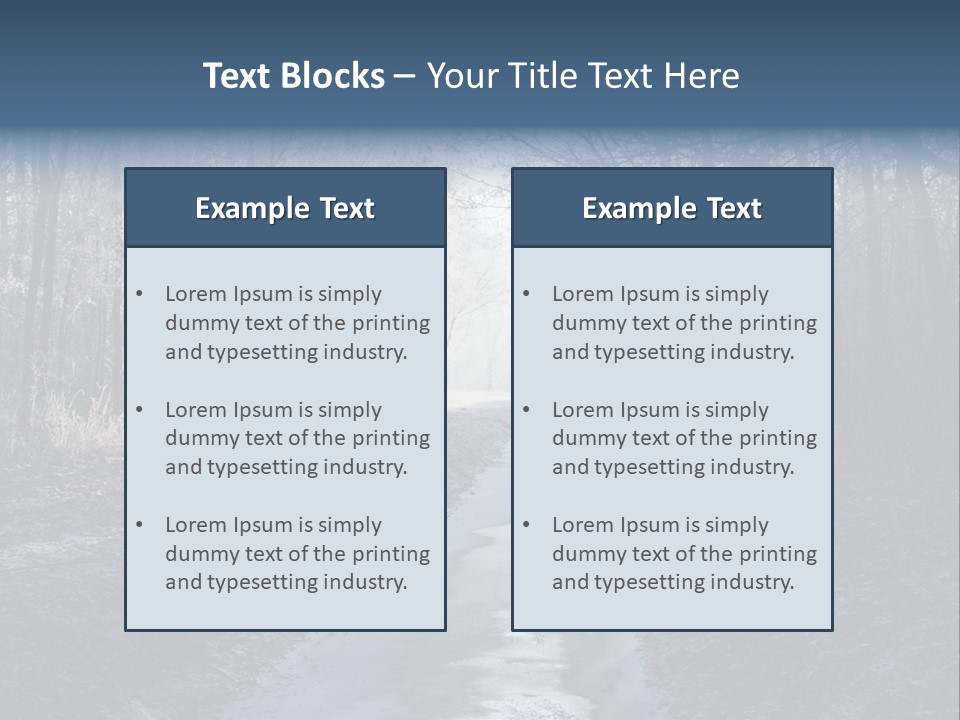 Fall Sprig Scene PowerPoint Template