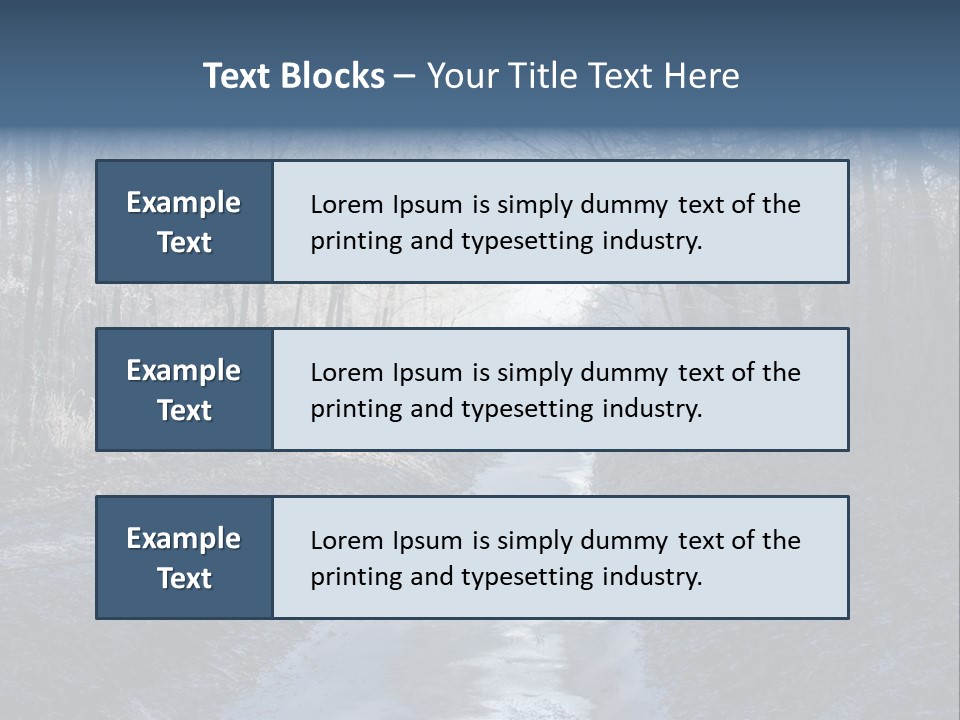 Fall Sprig Scene PowerPoint Template