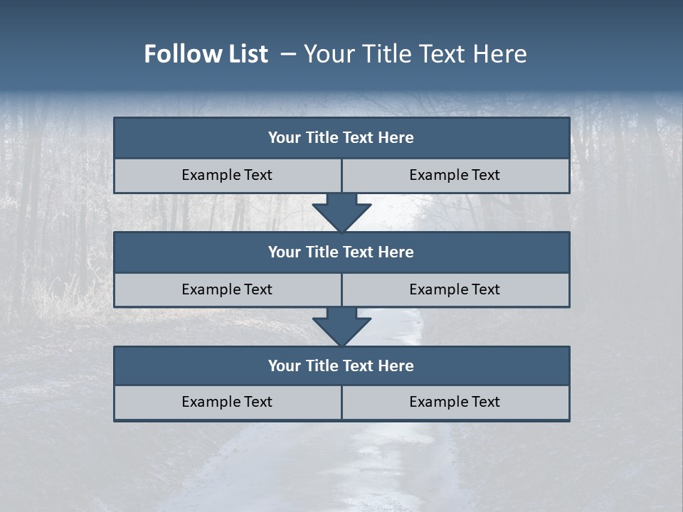 Fall Sprig Scene PowerPoint Template