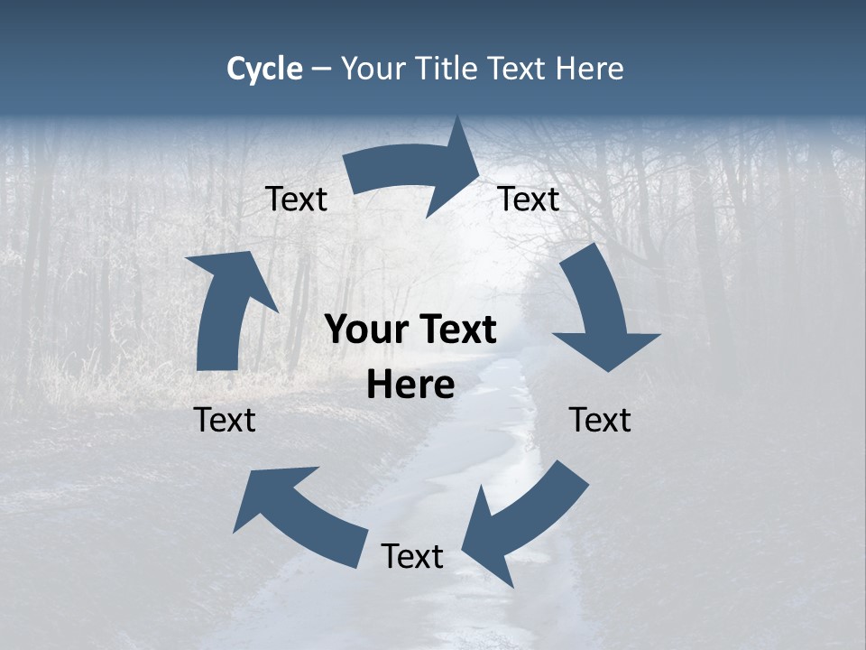 Fall Sprig Scene PowerPoint Template