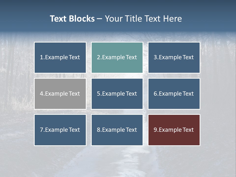 Fall Sprig Scene PowerPoint Template