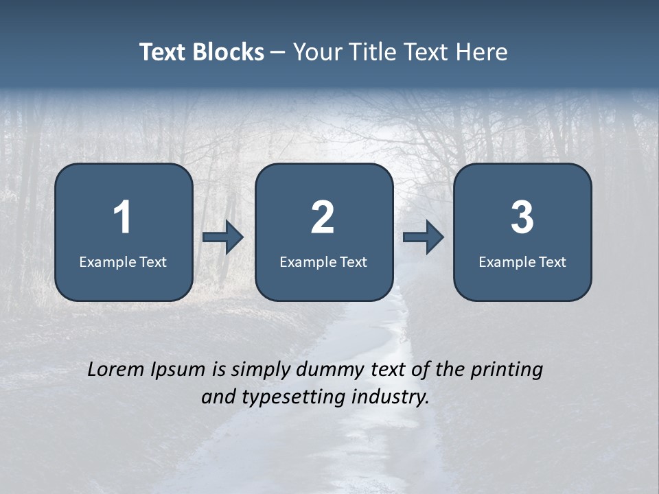 Fall Sprig Scene PowerPoint Template