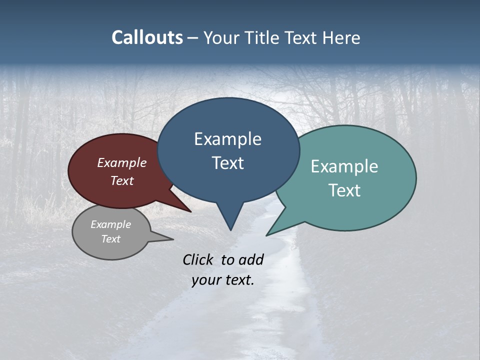 Fall Sprig Scene PowerPoint Template