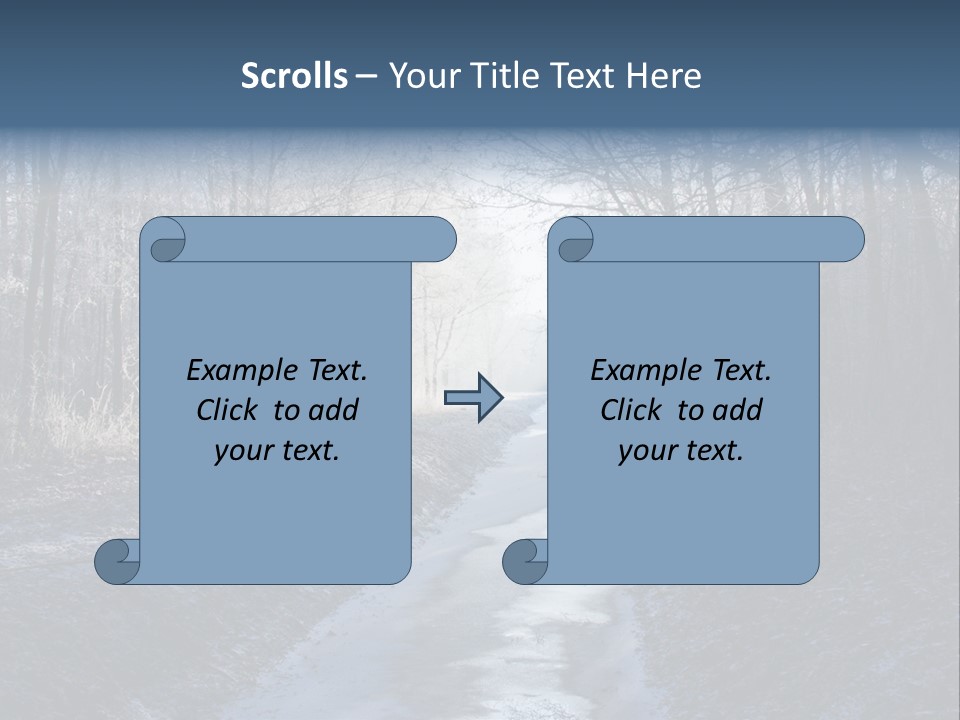 Fall Sprig Scene PowerPoint Template