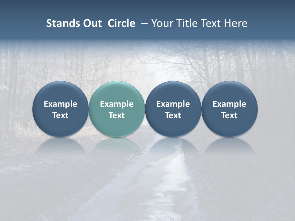 Fall Sprig Scene PowerPoint Template