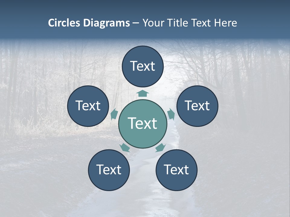 Fall Sprig Scene PowerPoint Template