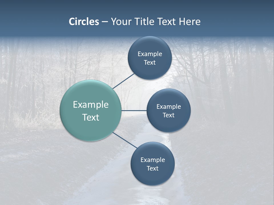 Fall Sprig Scene PowerPoint Template