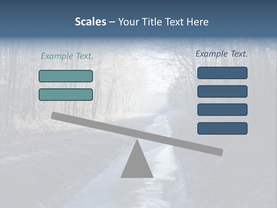 Fall Sprig Scene PowerPoint Template