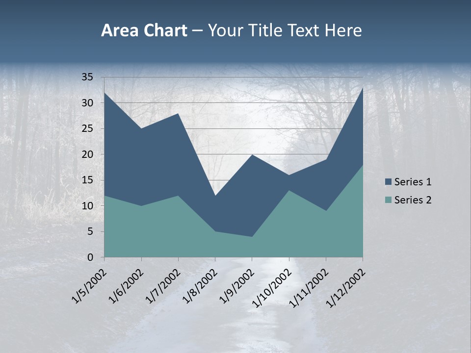 Fall Sprig Scene PowerPoint Template