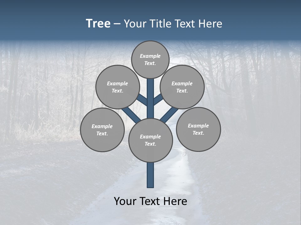 Fall Sprig Scene PowerPoint Template