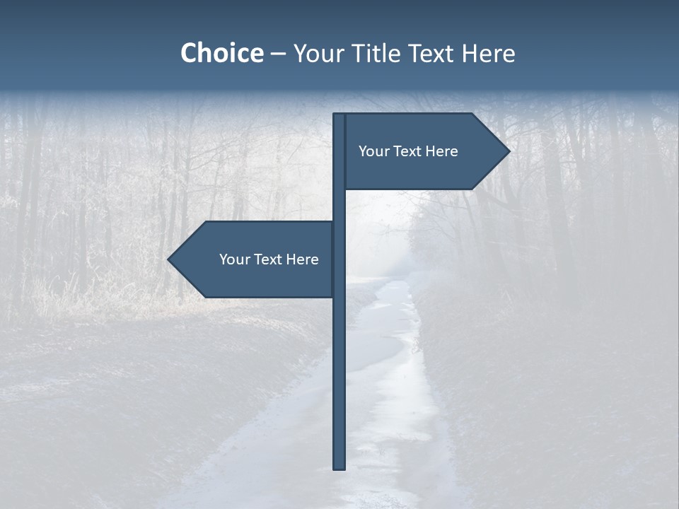 Fall Sprig Scene PowerPoint Template