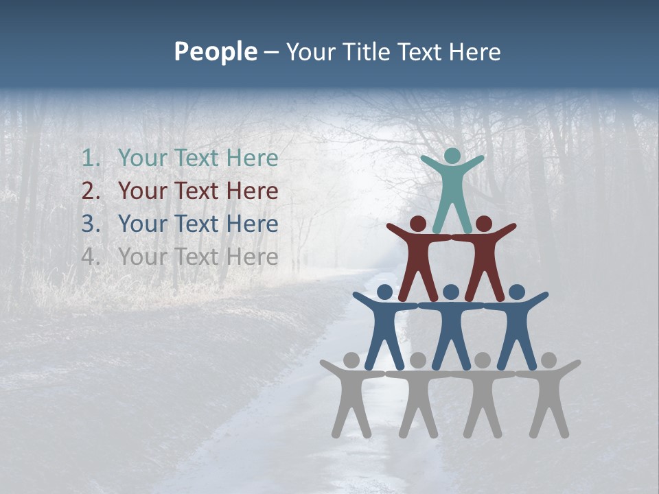 Fall Sprig Scene PowerPoint Template