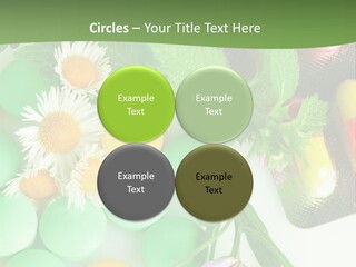 Pills And Flowers Powerpoint Template PowerPoint Template