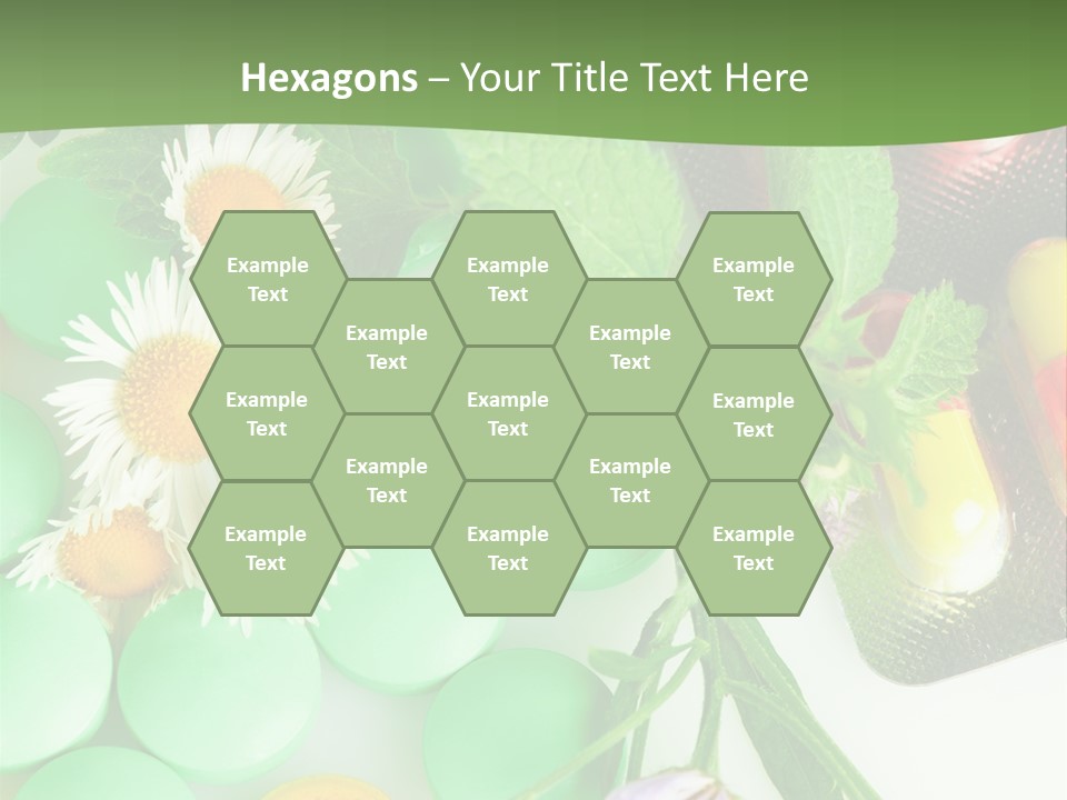 Pills And Flowers Powerpoint Template PowerPoint Template
