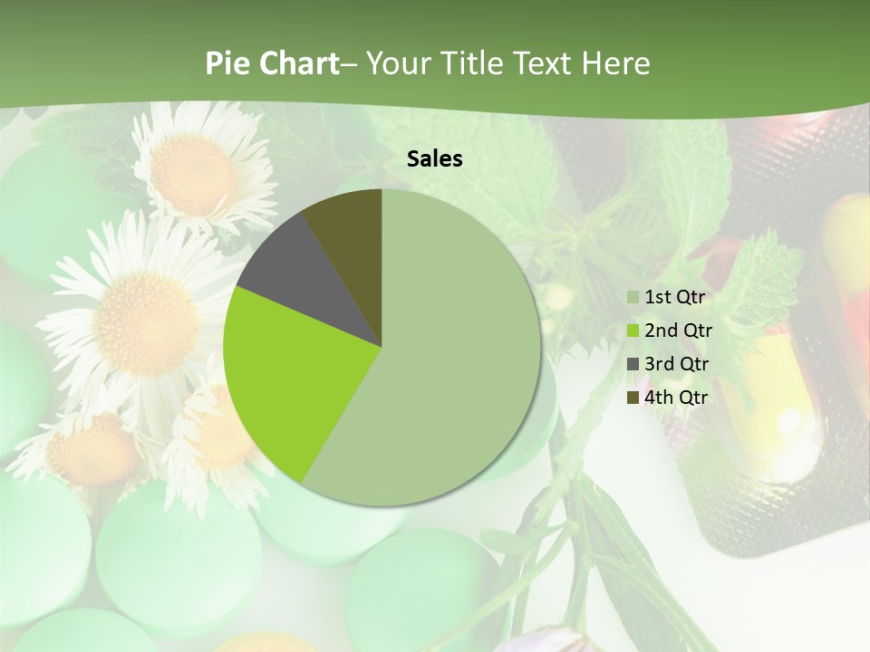 Pills And Flowers Powerpoint Template PowerPoint Template