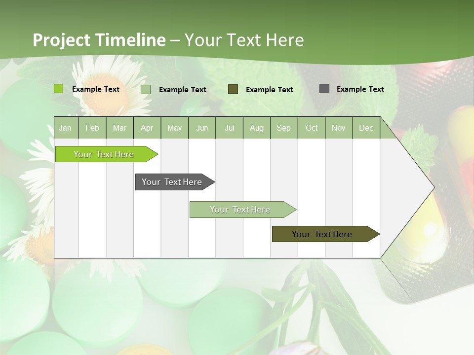 Pills And Flowers Powerpoint Template PowerPoint Template