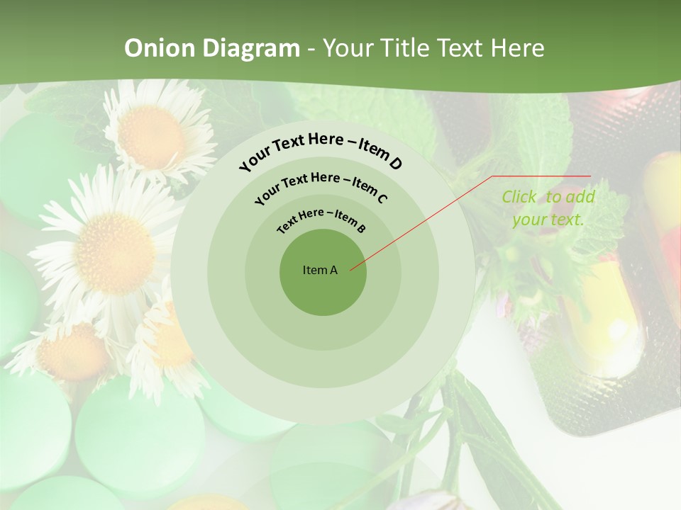 Pills And Flowers Powerpoint Template PowerPoint Template