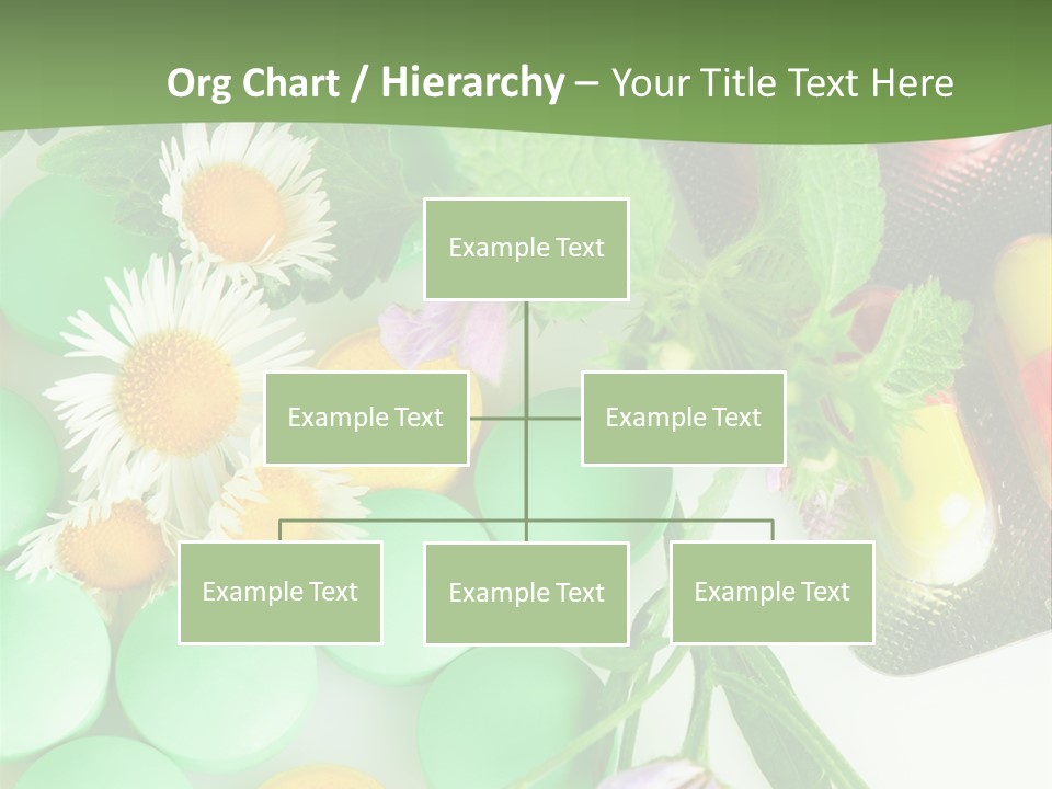 Pills And Flowers Powerpoint Template PowerPoint Template