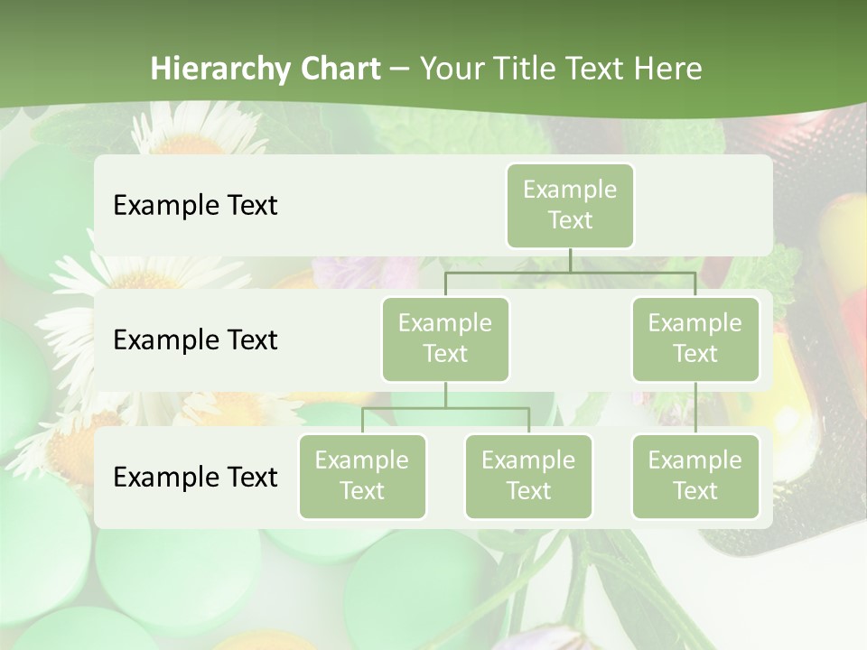 Pills And Flowers Powerpoint Template PowerPoint Template
