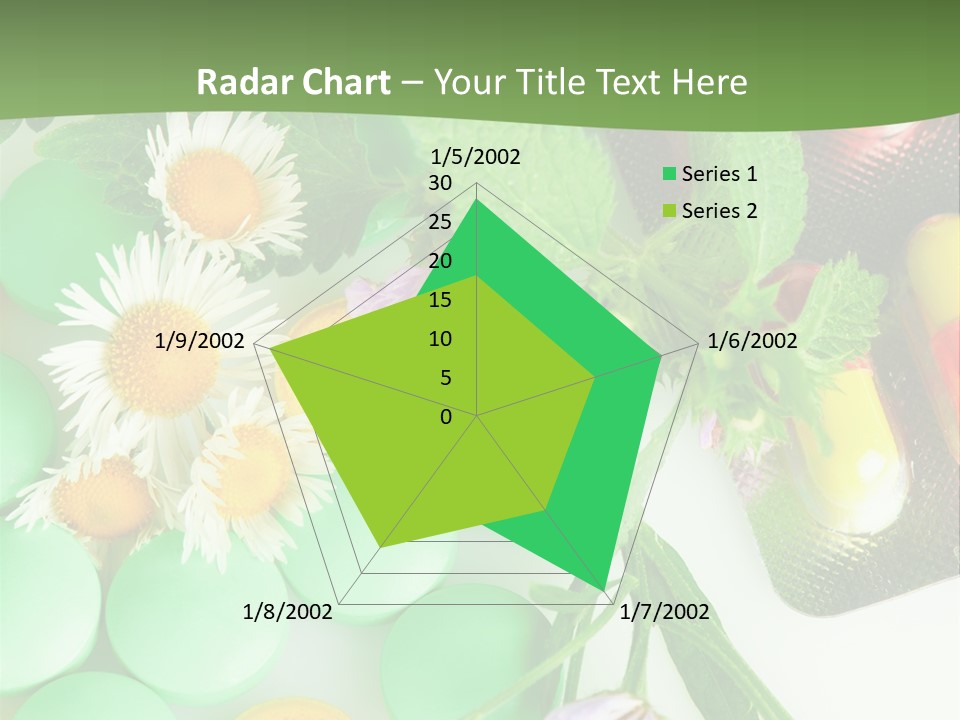 Pills And Flowers Powerpoint Template PowerPoint Template