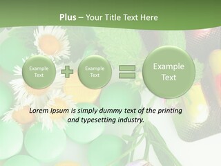 Pills And Flowers Powerpoint Template PowerPoint Template
