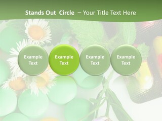 Pills And Flowers Powerpoint Template PowerPoint Template