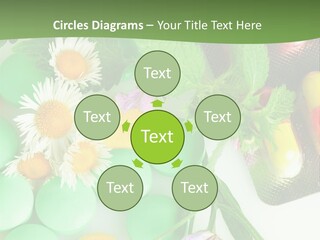 Pills And Flowers Powerpoint Template PowerPoint Template