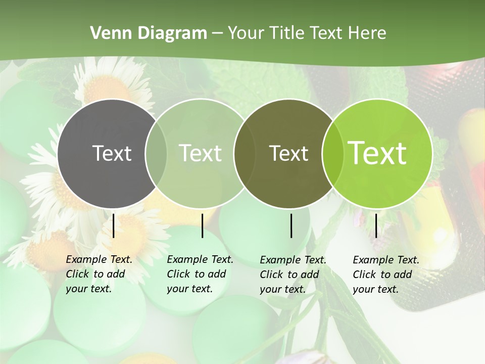 Pills And Flowers Powerpoint Template PowerPoint Template