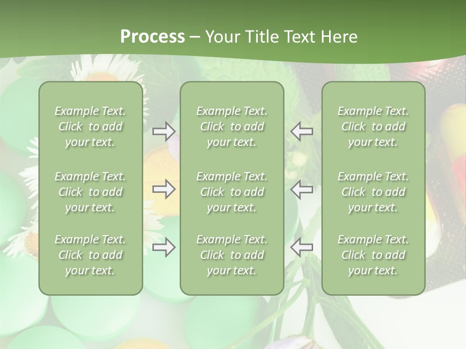 Pills And Flowers Powerpoint Template PowerPoint Template