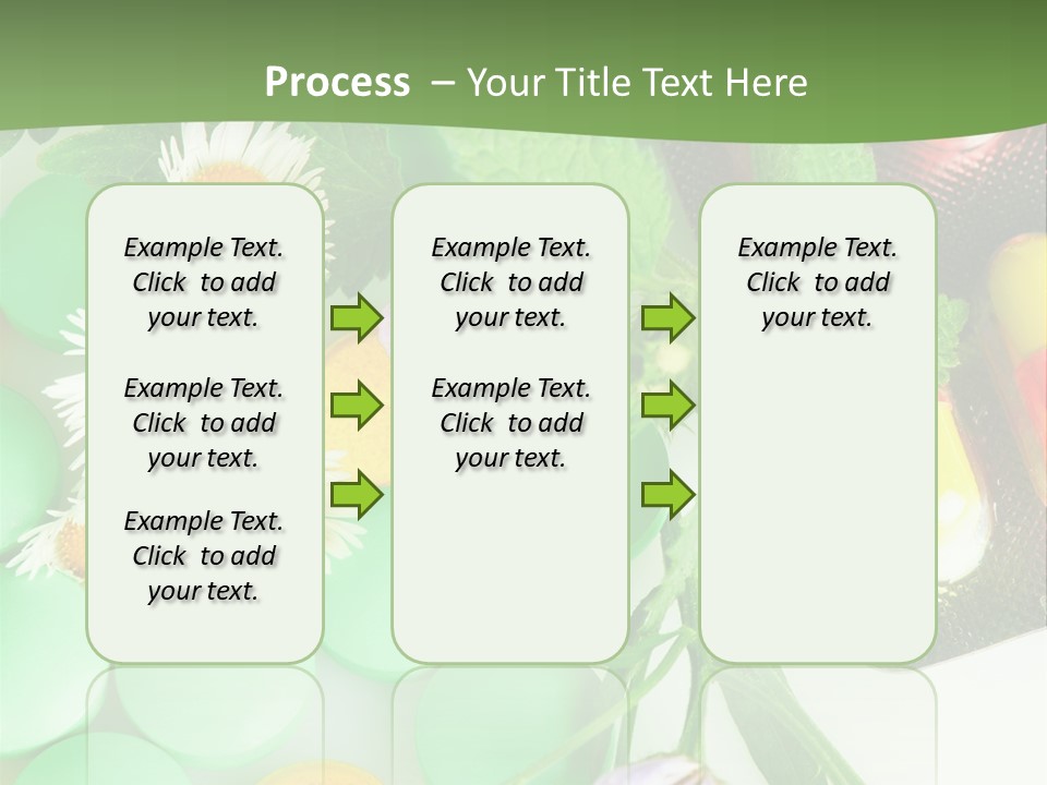 Pills And Flowers Powerpoint Template PowerPoint Template